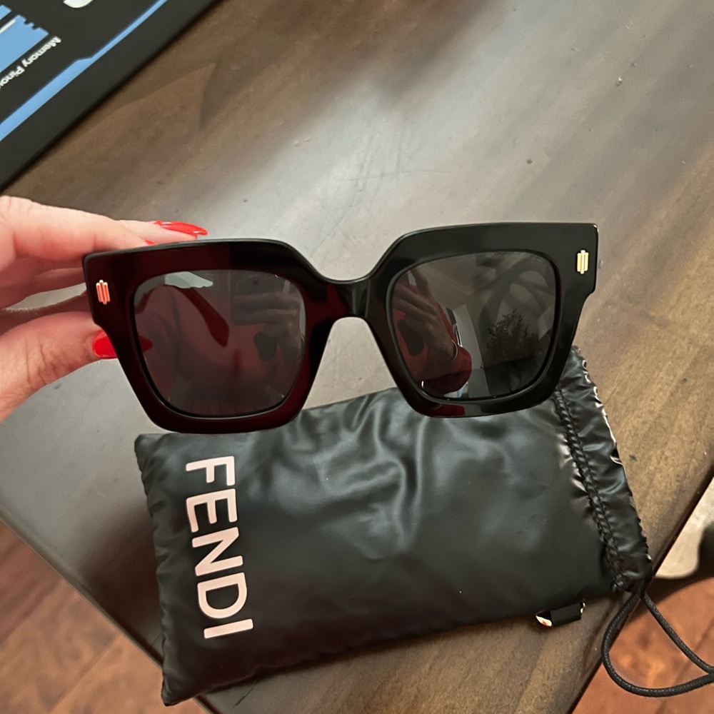 Fendi Black Bold Frame Sunglasses